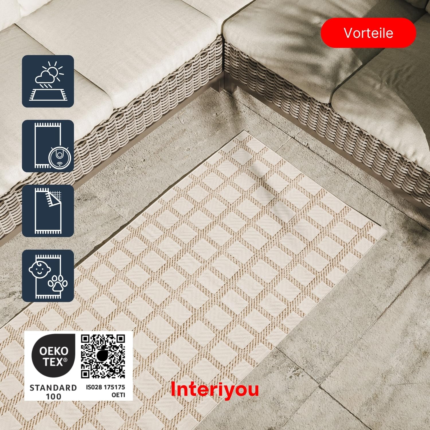 Interiyou Outdoor Teppich Asti - Wetterfester Läuf Produktbild-Vorschau 9