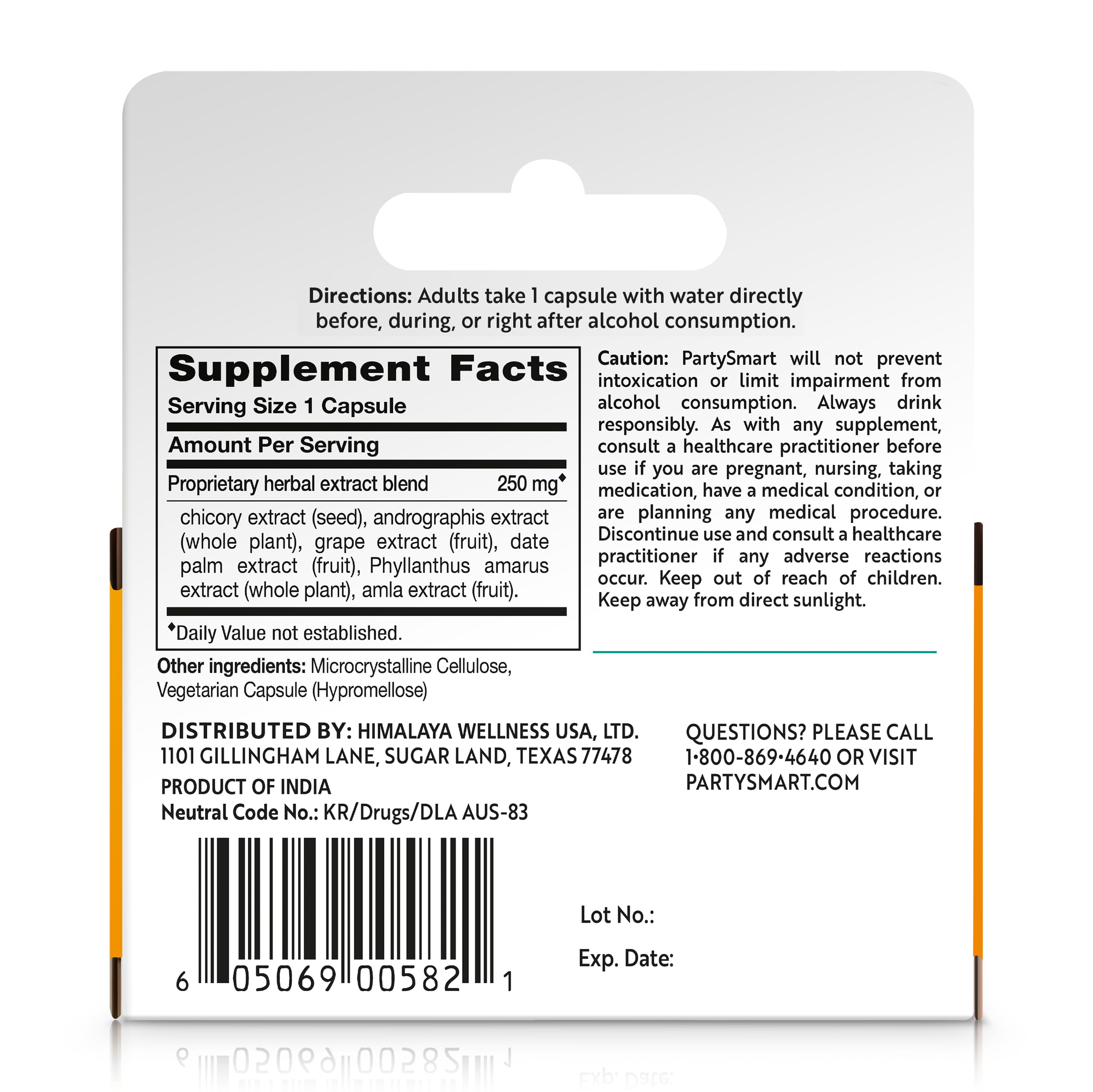 Himalaya PartySmart Liver Support, Individual Packs, 6 Capsules — Amazon image 8