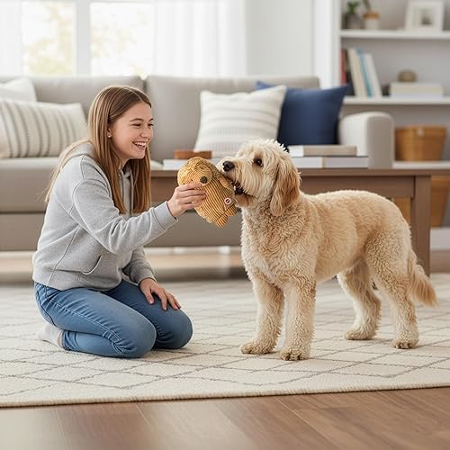 Miniatura 4 de SPOT Juguete de pana erizo para perros con chirriador, juguete de peluche texturizado para razas de perros pequeñas y medianas, masticadores ligeros