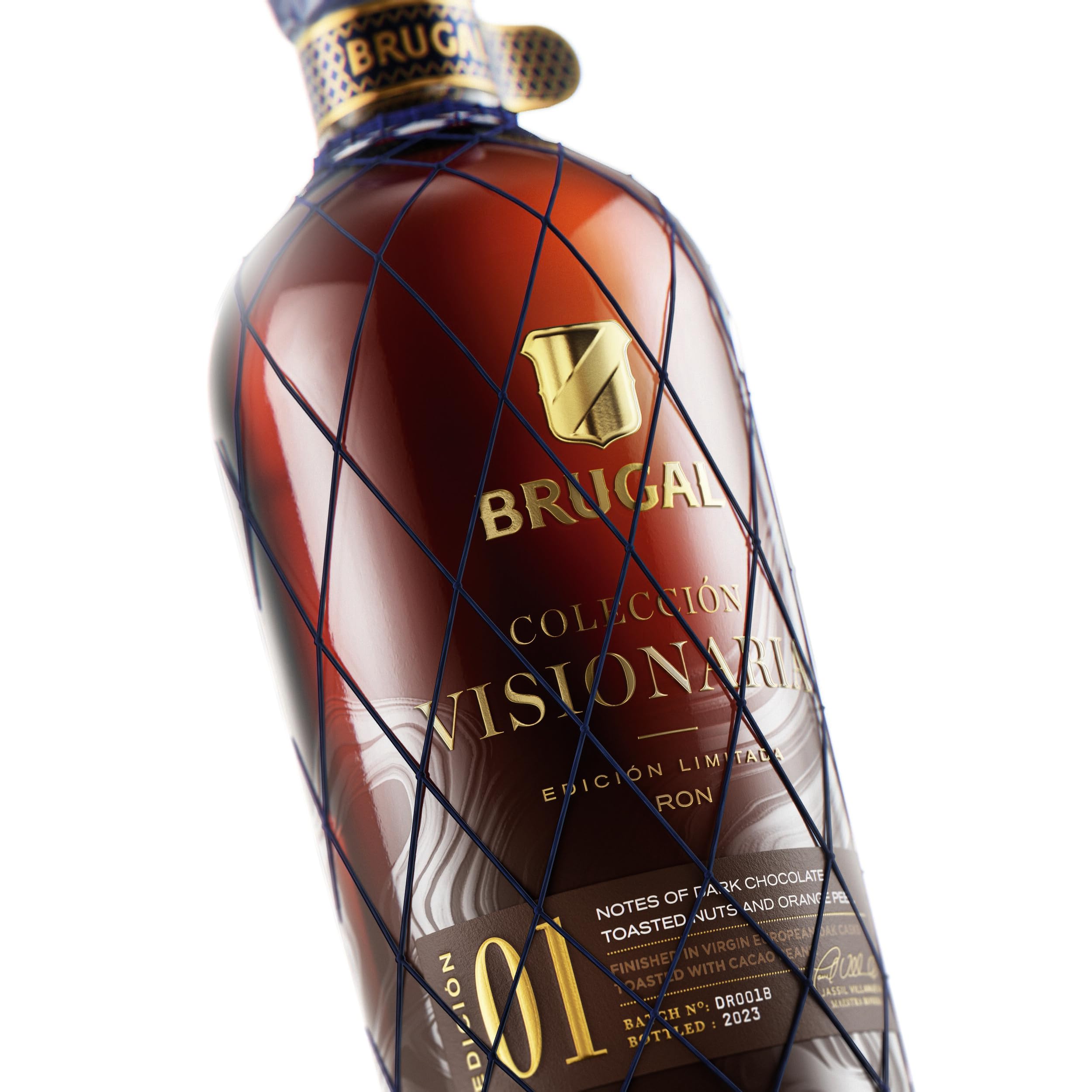 Brugal Coleccion Visionaria Rum, Rum Ricco, Elegante e Rotondo, Senza Zuccheri o Additivi, 700ml