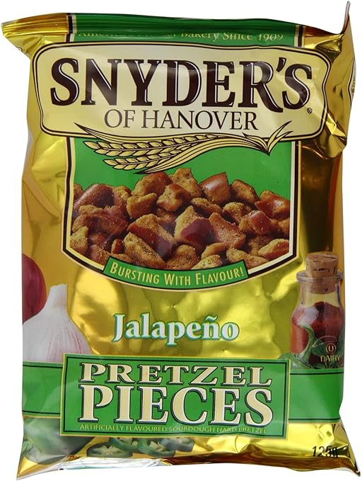 Snyder's Jalapeno Pretzel Pieces 125g, 10 Pack Amazon.co.uk Grocery