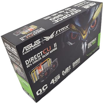ASUS STRIX GeForce GTX 980 Overclocked 4 GB DDR5 256-bit DisplayPort HDMI 2.0 DVI-I Graphics Card