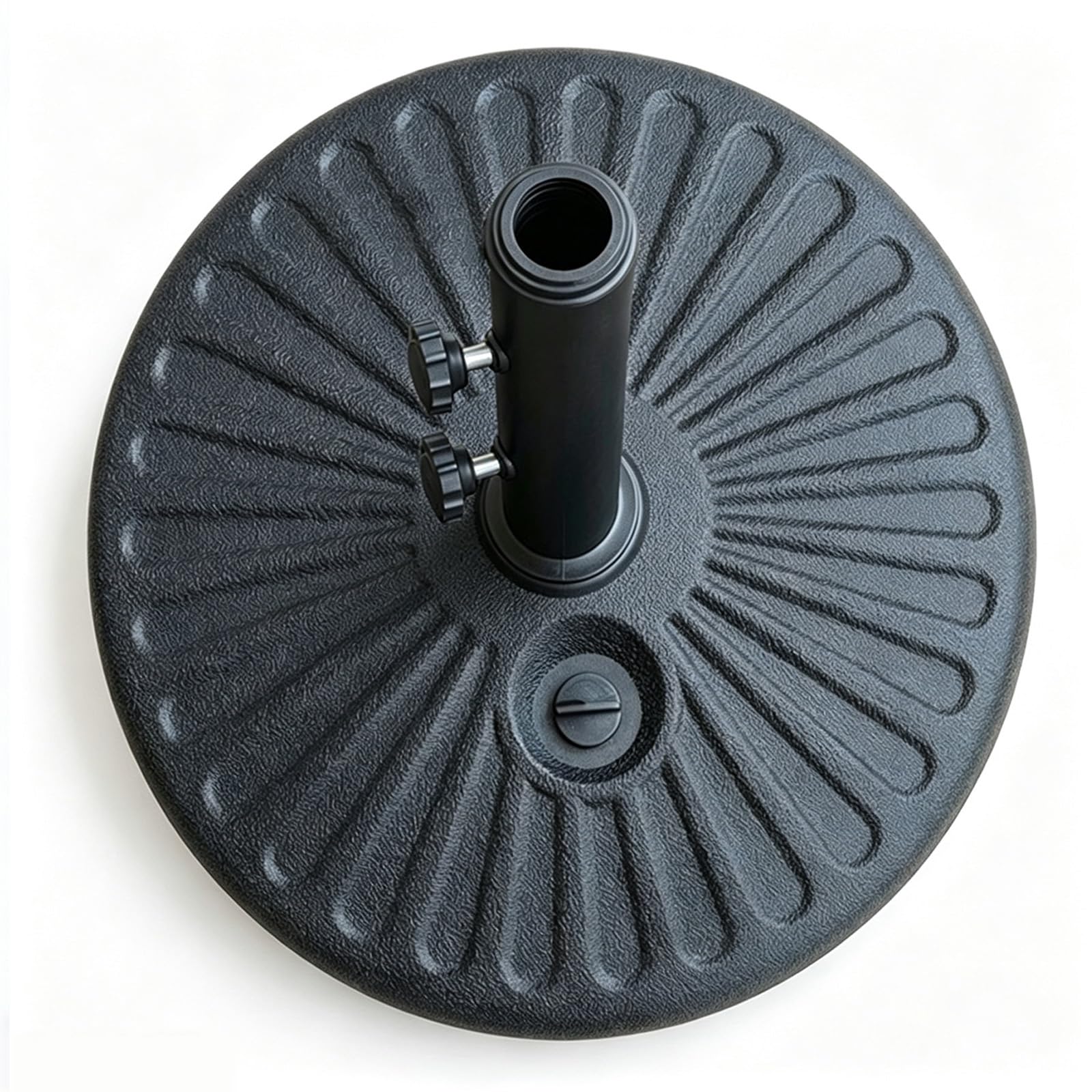 Base Rotonda per ombrellone da Giardino, Supporto zavorrato riempibile, Supporto per Base ombrellone