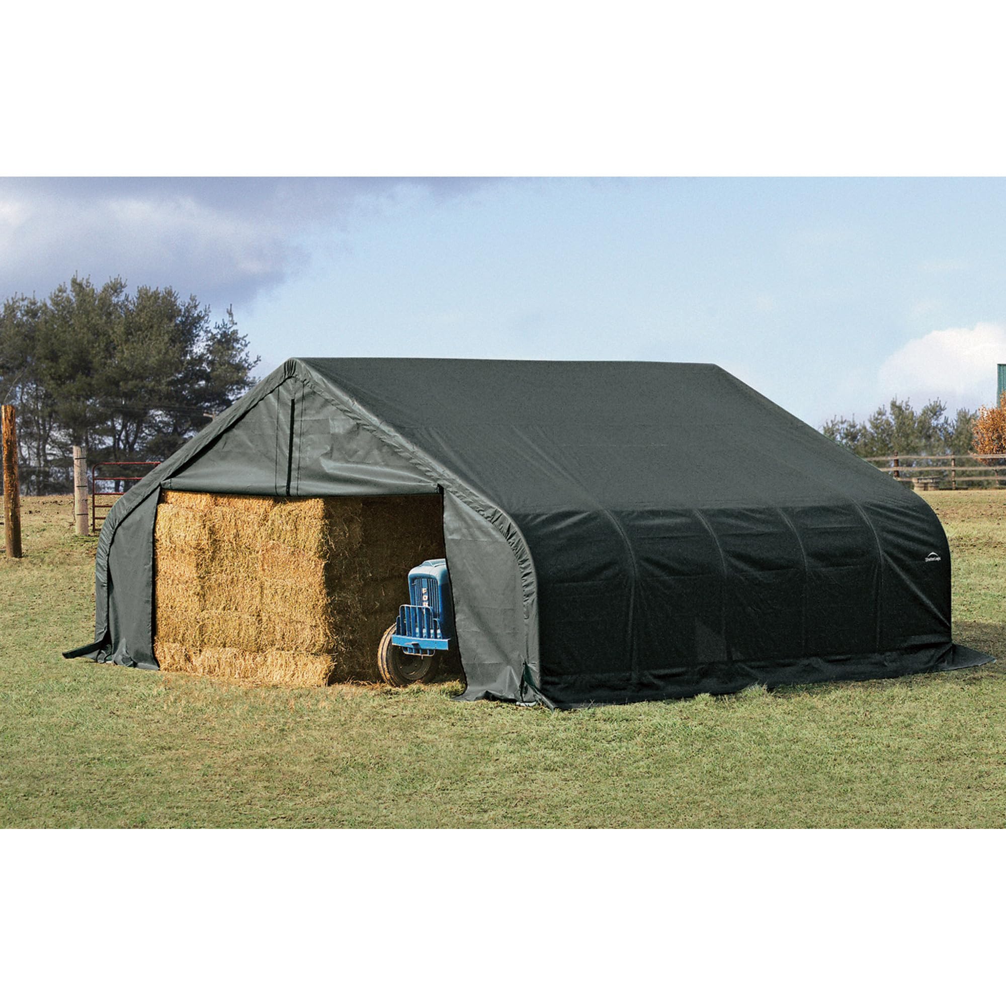 Amazon.com : ShelterLogic 78441 Green 22'x20'x10' Peak Style
