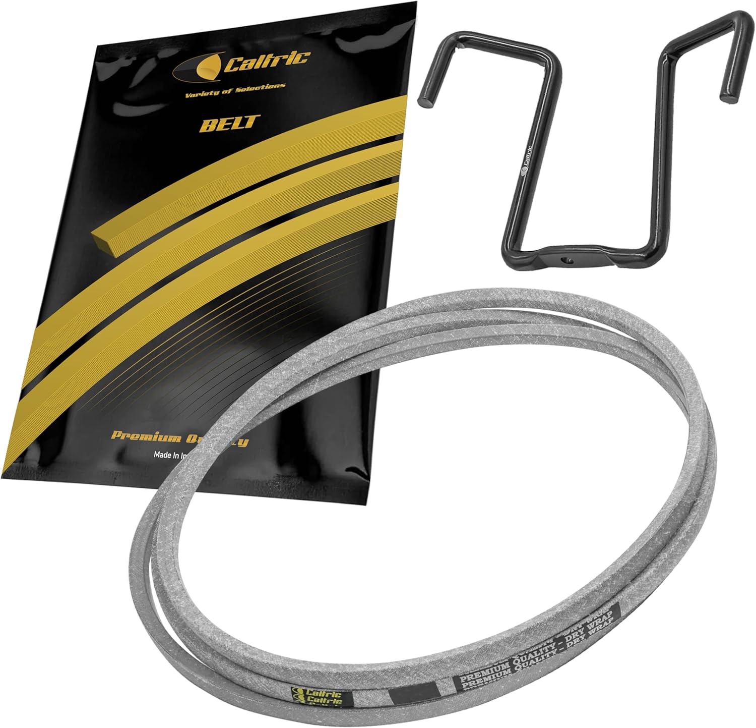 Caltric GX22691 GX22036 Drive Belt Guide & Drive Belt Compatible with John Deere D100 LA105
