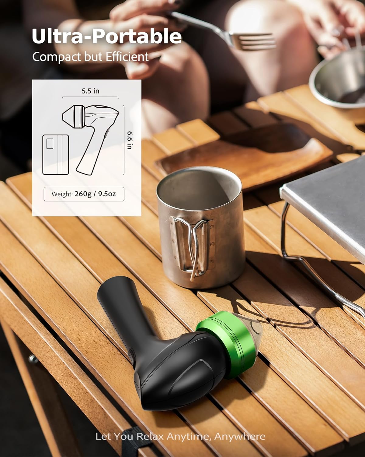 Electric Herb Grinder, Spice Grinder Electric for Kitchen, Type-C Rechargeable, Portable and Compact Design, Efficient Grinding with No Waste, Long-Lasting, Kitchen Tools - BLACK