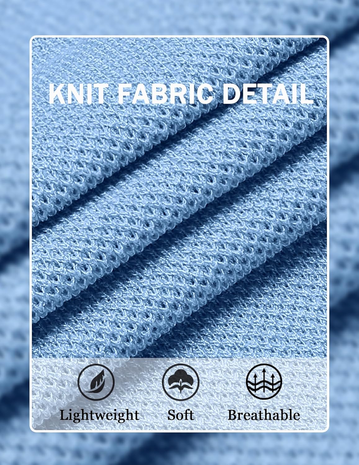 COOFANDY Men's Knit T-Shirts Short Sleeve Crewneck Shirt Casual Textured Pullover Tees - Image 5