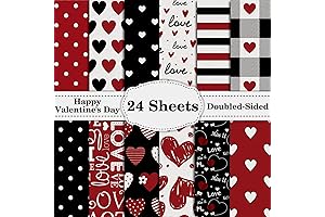 Whaline Valentine Pattern Paper Pack: Add a Touch of Love to Your Crafts