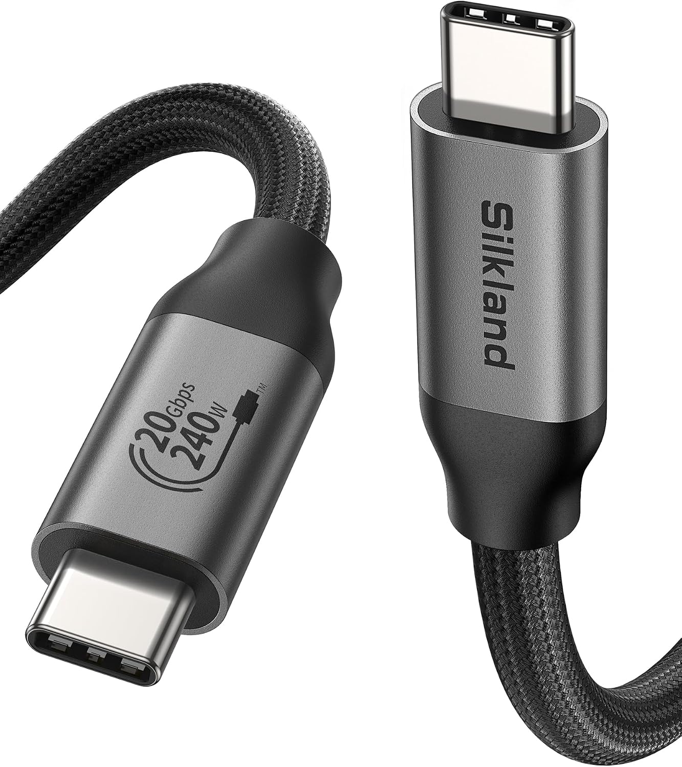 Cavo USB 4 20Gbps 240W E Thunderbolt 4/3 40Gbps – 3.3ft / 6.6ft, Ricarica Veloce