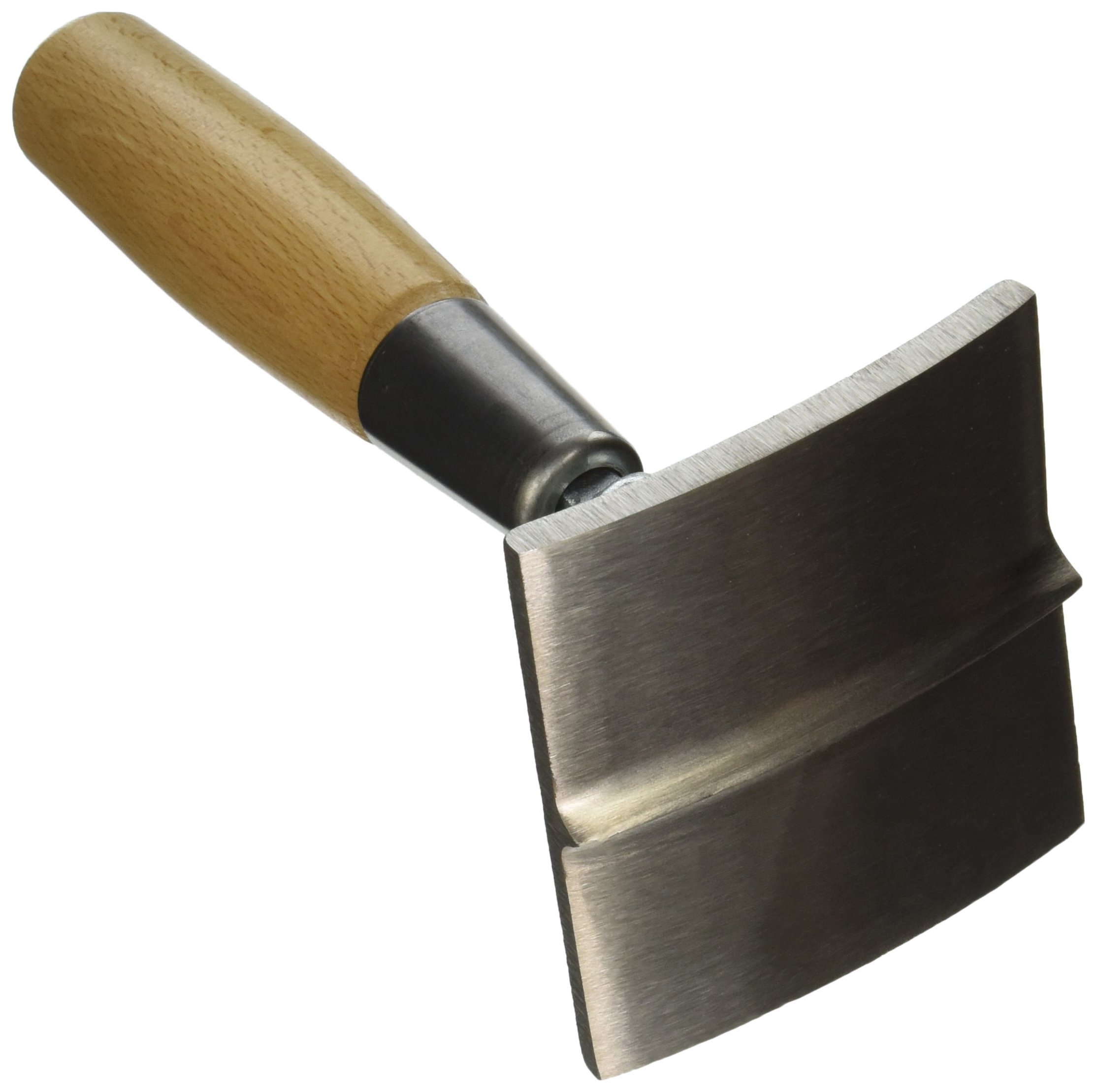 Kraft Tool CF027 Stainless Steel Hand Seamer/Groover 3/4-Inch Radius 7/8-Inch D with Wood Handle, 8 x 8-Inch