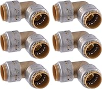 Vista 8 de SharkBite Max 1 x 1 pulgadas PTC Codo de 90 Grados, Accesorio de Plomería de Latón de Conexión a Presión, UR260A