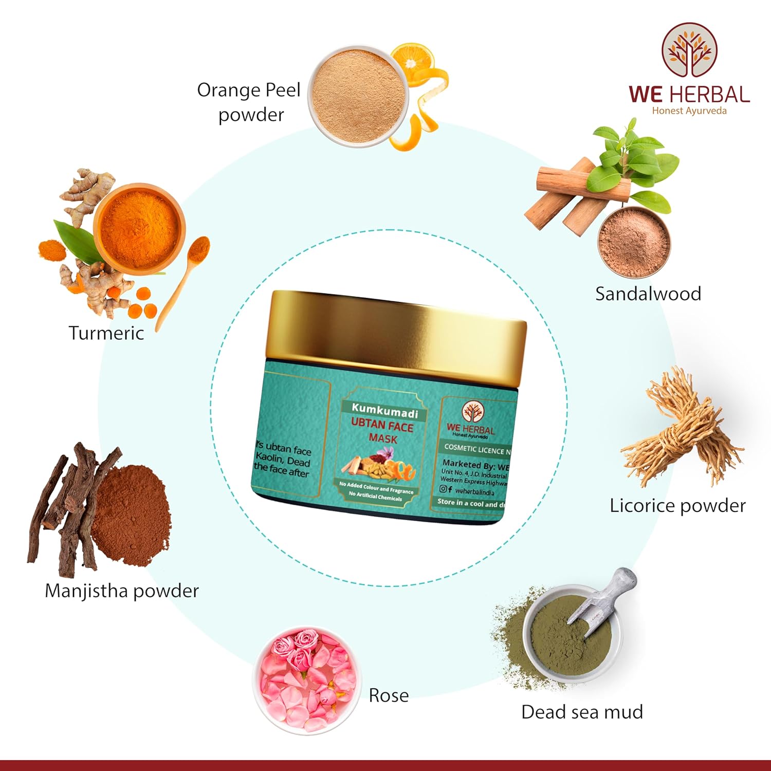 Kumkumadi Facial Kit, Includes Makeup Cleansing Balm, Scrub, Rose Water, Face Cream, Ubtan Face Mask, Kumkumadi Oil, Free Kansa Roller, Complete Skin Care Combo