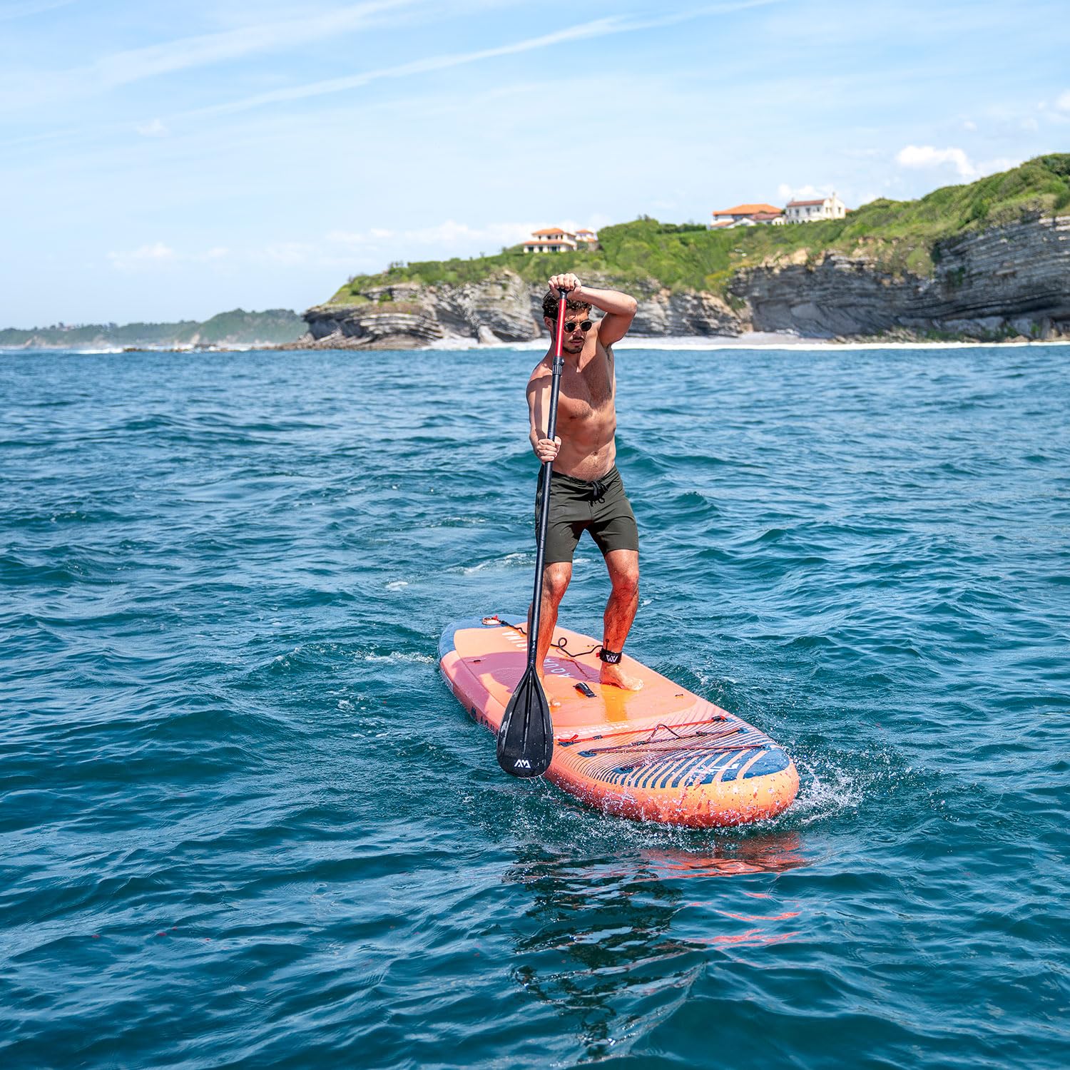 SUP Aqua Marina Monster 366x84x15cm Aufblasbares Stand Up Paddle Board Surfboard für Einsteiger & Fortgeschrittene mit zubehör