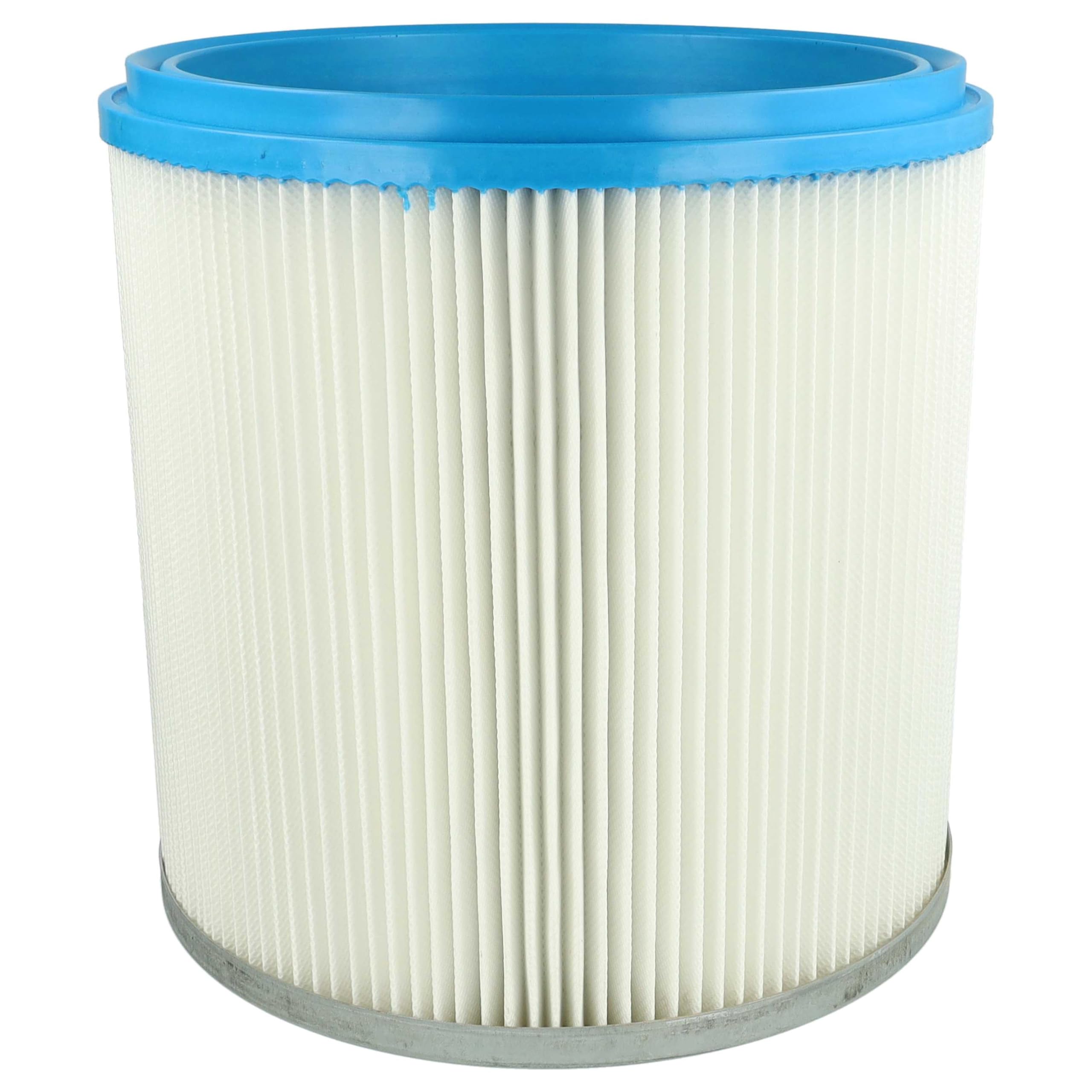vhbw 3x Filtro plisado reemplaza Bosch 2607432008 para aspiradora - azul plata blanco lavable