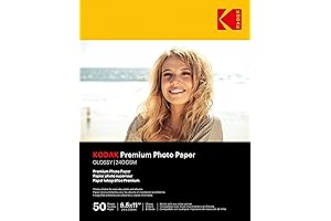 Kodak Premium Photo Paper 50 Count, 8.5 x 11, Glossy