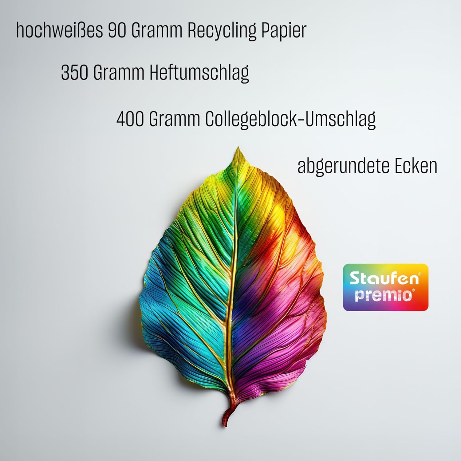 Staufen premio College Notepad - Line Style 15, DIN A4, 50 Sheets 90 g/m², Music Ruling, 1 Music Book