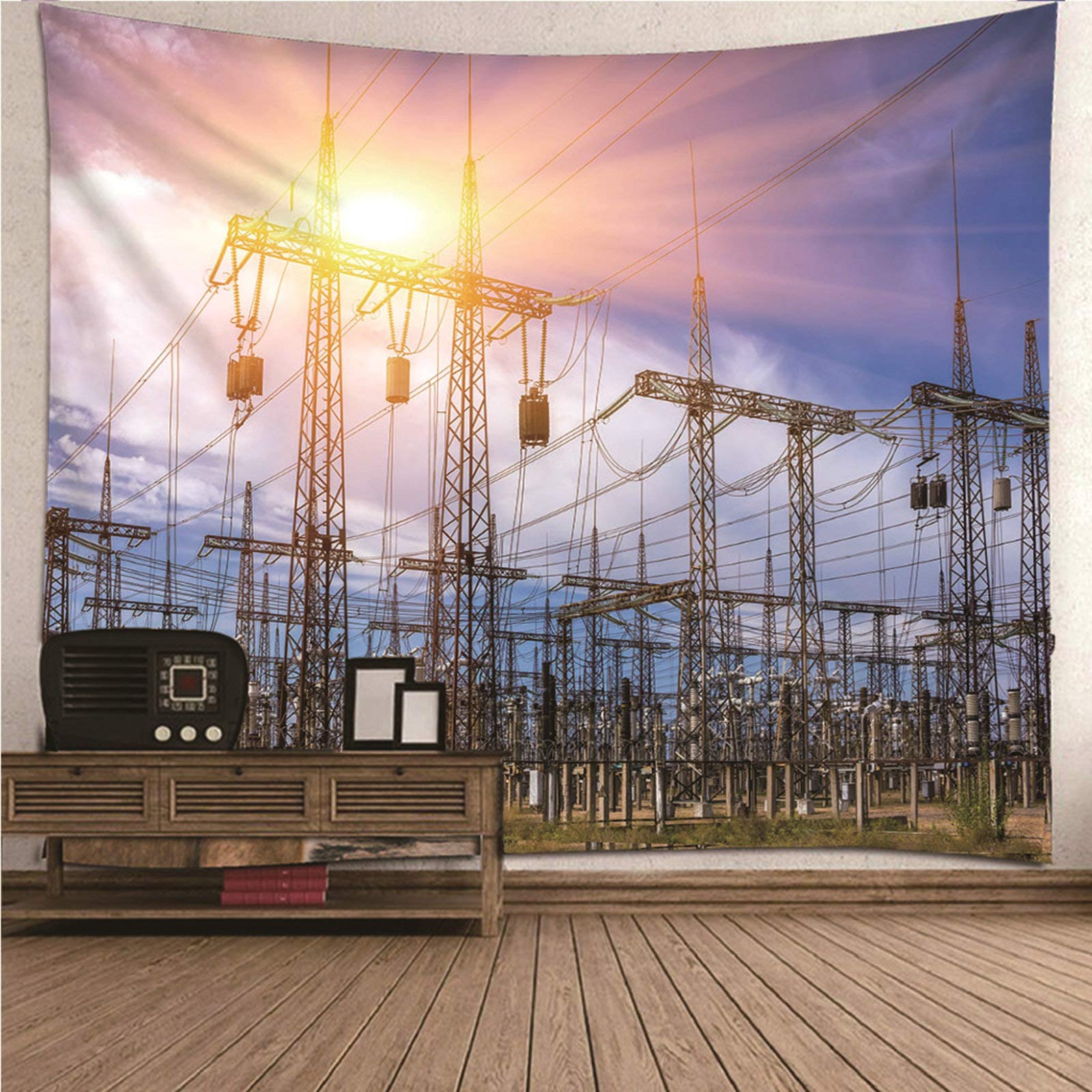 CEVAN Tapestries Hippie Quote Tapestry For Bedroom Power Station Tapestry Nature Extra Large Wall Tapestry For Bedroom art decorations blanket wall hanging fabric 350x250cm