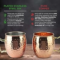 Vista 5 de Tazas PG de cobre para cóctel Mula de Moscú