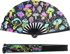 Hand fan, rave folding fan, foldable fan, large fan, colourful rave, fan wedding, for dance, party, festival, performance, carnival, wedding gifts, home decorations