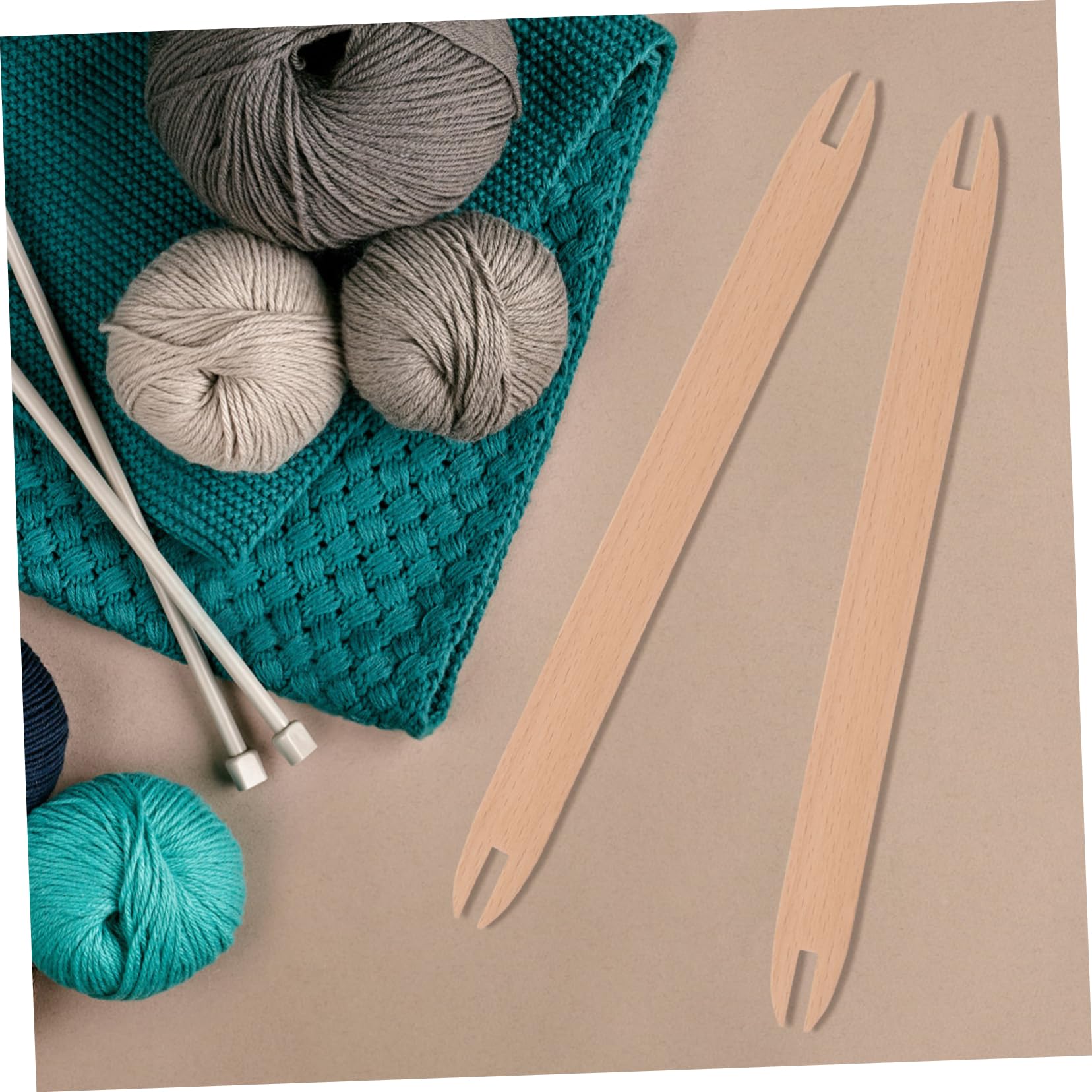 NUOBESTY 4 Sätze Werkzeuge Zum Weben Von Wandteppichen Einfädler Häkelsets Maschenhalter Zum Stricken Zopfnadeln Nähmaschinen Stricksets Häkeln I Cord Strickzubehör 2 Stück * 4