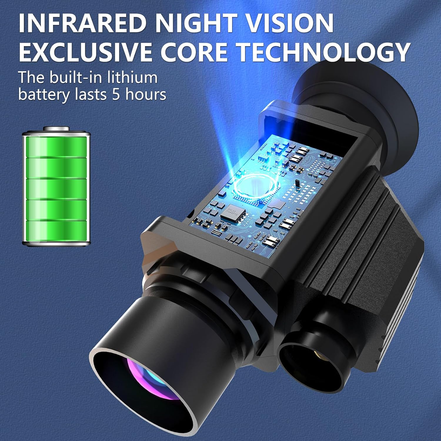 Thermal Monocular, 4K Thermal Imaging Monocular for Adults, 256x192 (60 Hz) Night Vision Scope Infrared Thermal Camera with 11 Mode for Outdoor Camping, Animal Observation