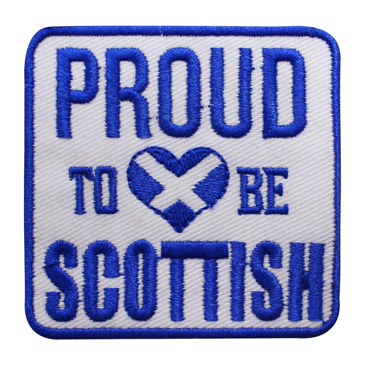 Proud Scottish Patch, Scottish Patch, Scotland Flag Patch, Embroidered Iron on Sew on Patch Badge for Clothes etc. 7x7 cm