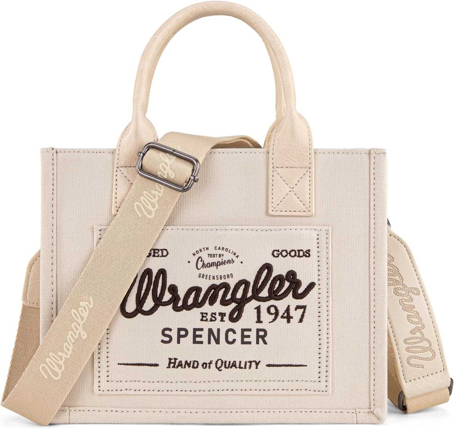 Montana West Wrangler Tote Bag for Women Retro Canvas Top Handle Purses and Handbags - Image 4