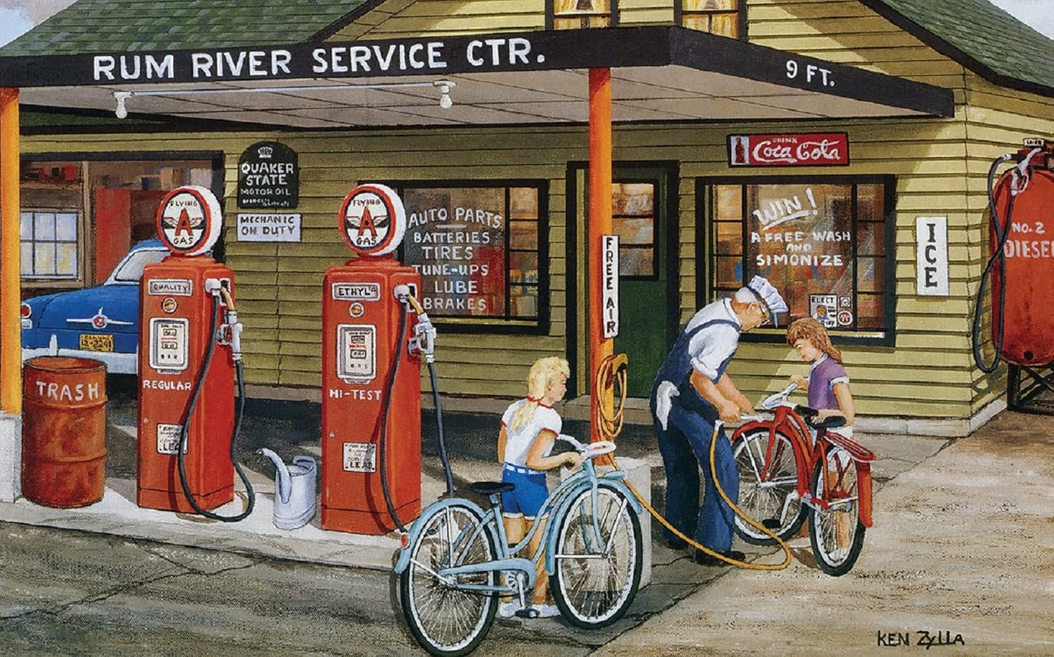 SUNSOUT INC - Essence of Service - 300 pc Jigsaw Puzzle by Artist: Ken Zylla - Finished Size 16" x 26" - MPN# 37721