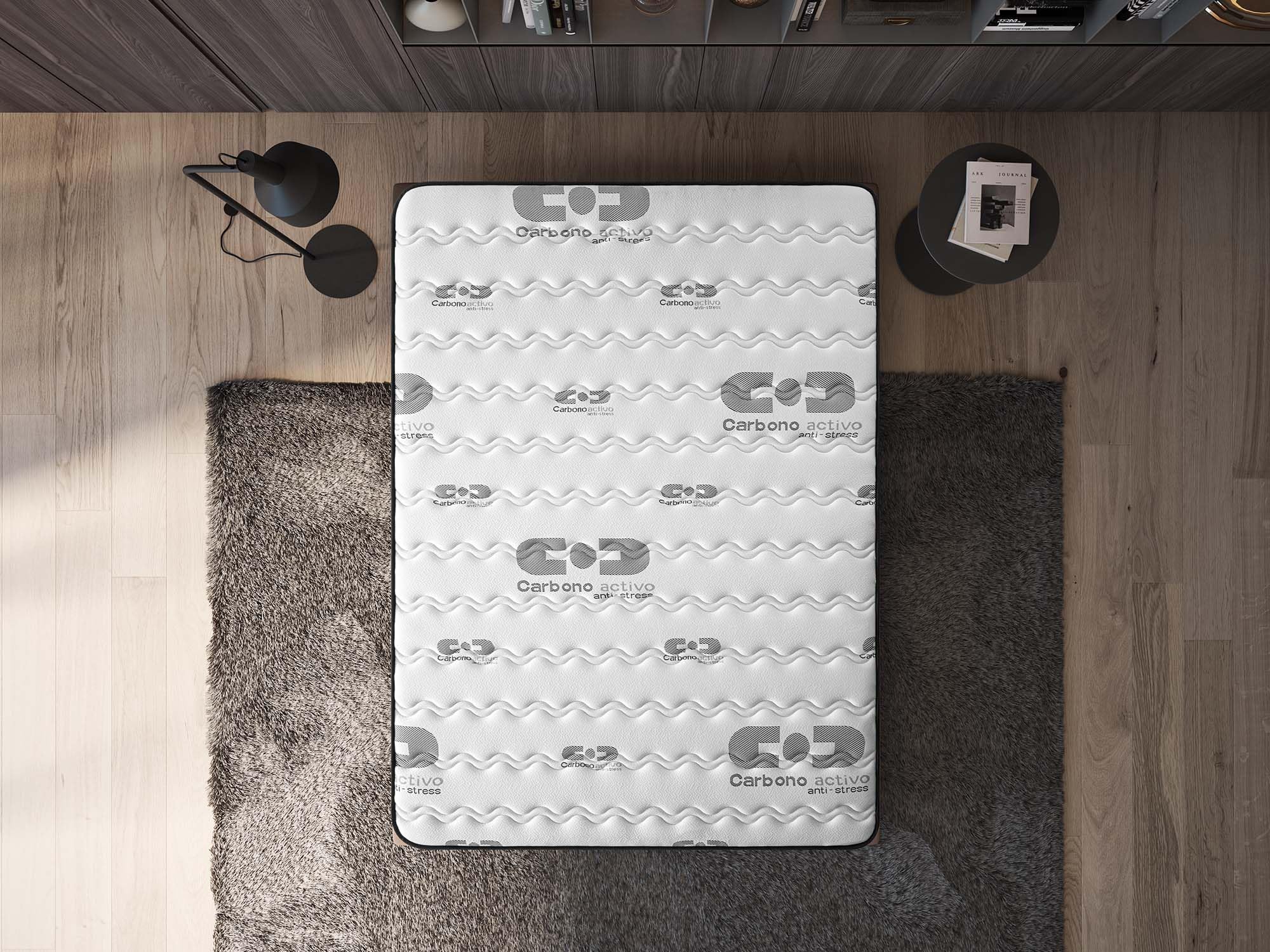 Naturalex - Matratze 180x200 cm Carbone Plus Taschenfederkernmatratze Härtegrad H3/H4 - Öko-Tex Zertifiziert - CarboTex 7 Zonen Matratze Höhe 30 cm - Made in EU