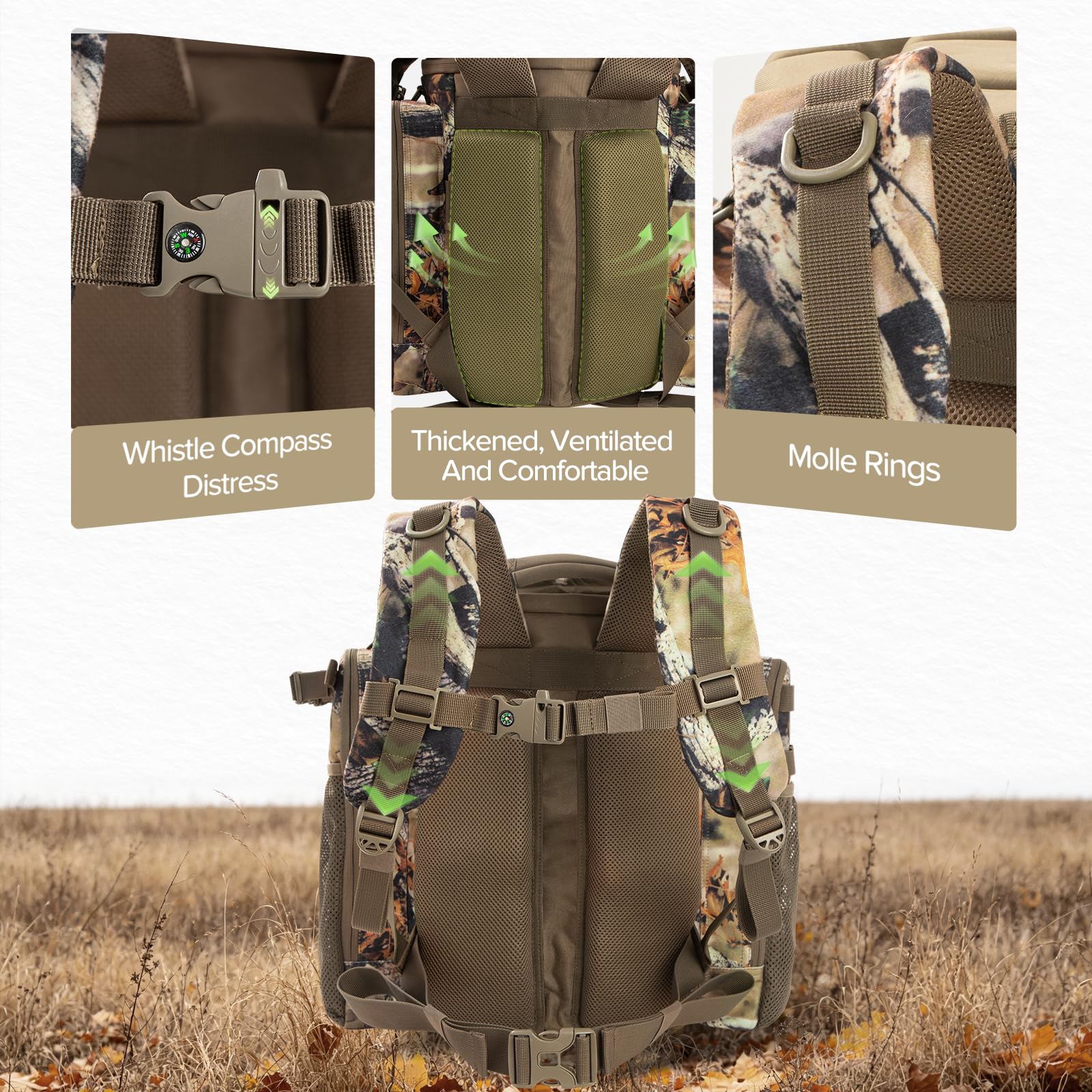 Hunting Bucket Backpack - Seat & 5-Gallon Carrier -7