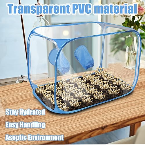 Miniatura 3 de Still Air Box, kit de cultivo de hongos, caja de aire portátil compacta para amantes de los hongos, cámara de fructificación de hongos para