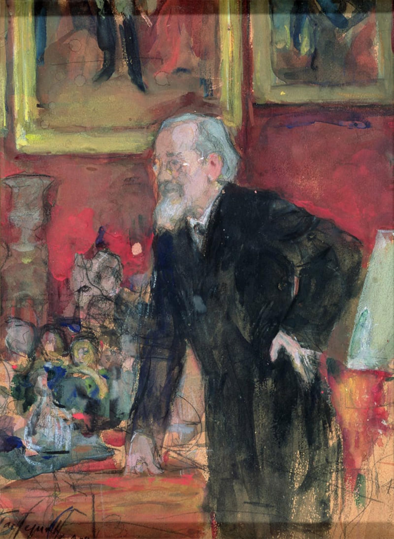 Impression tableaux graffiti Vo Klyuchevsky par Leonid Osipovic Pasternak