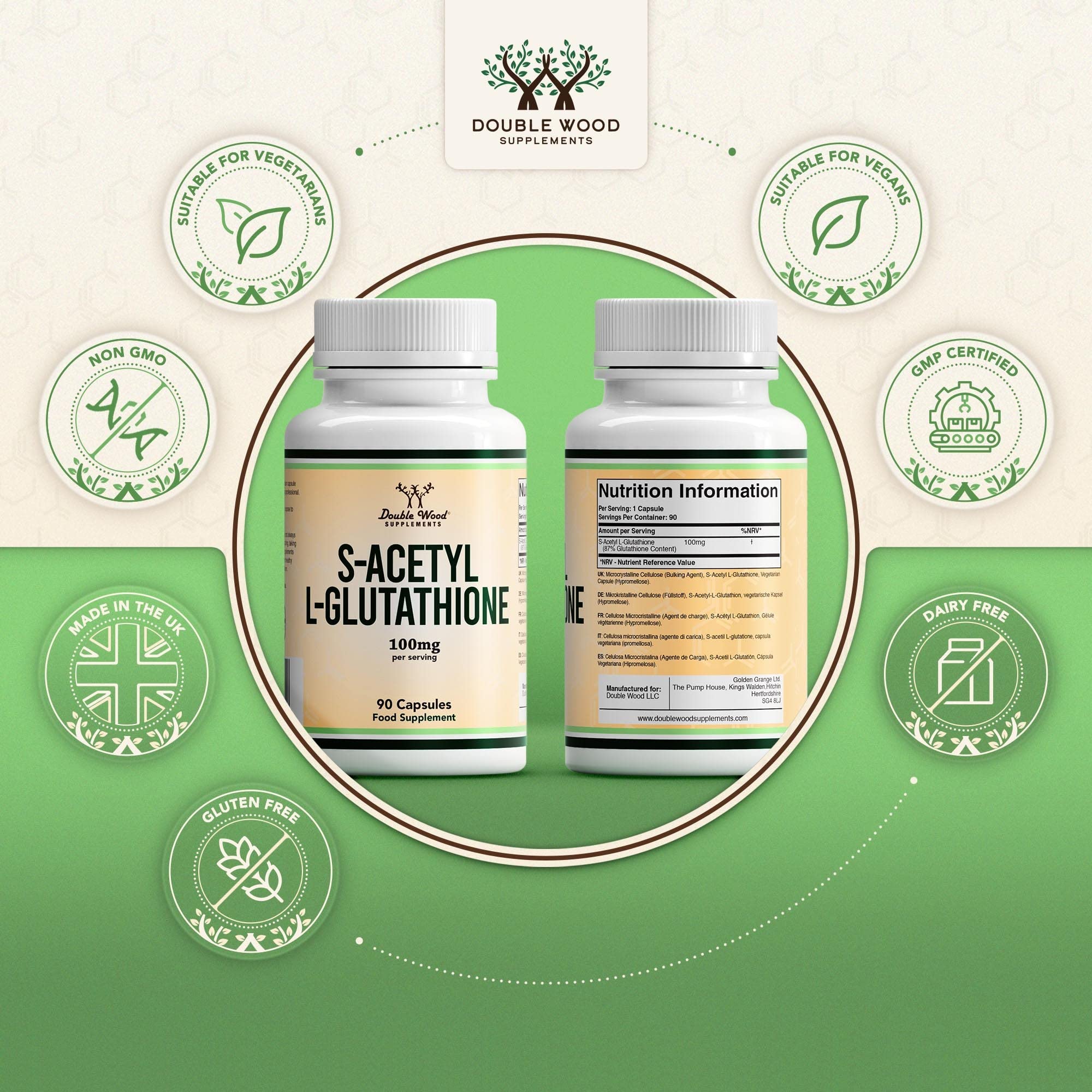 s acetyl l glutathione double wood Would love to hear results in taking glutathione. Does it help us detox? main image 1