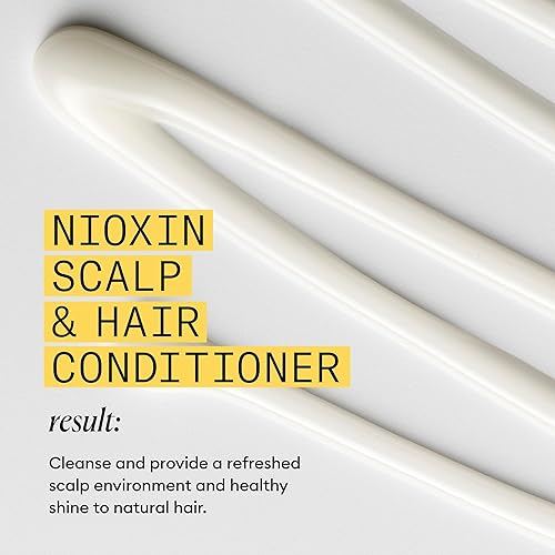 Miniatura 10 de Nioxin Sistema 1, acondicionador de terapia, con aceite de menta, trata el cuero cabelludo sensible y proporciona humedad, para cabello natural con