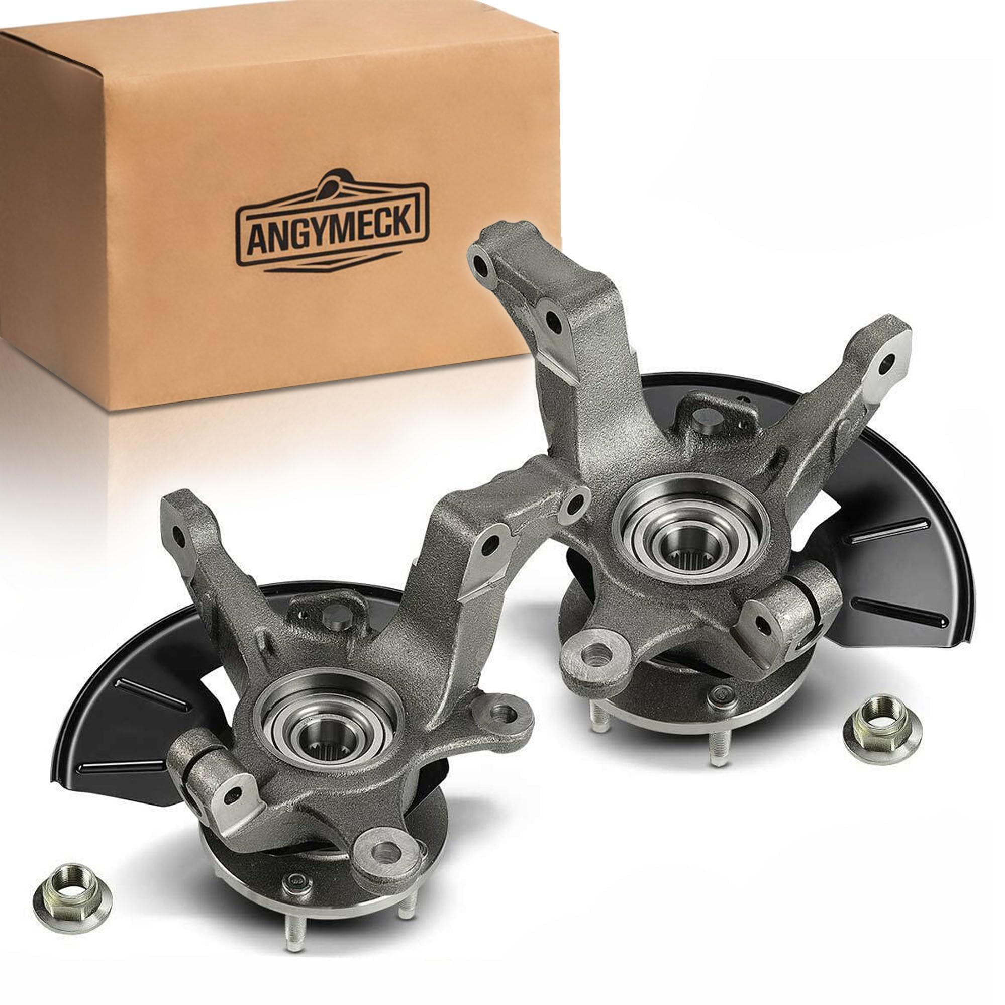 Front Left and Right Complete Wheel Hub Bearing Steering Knuckle