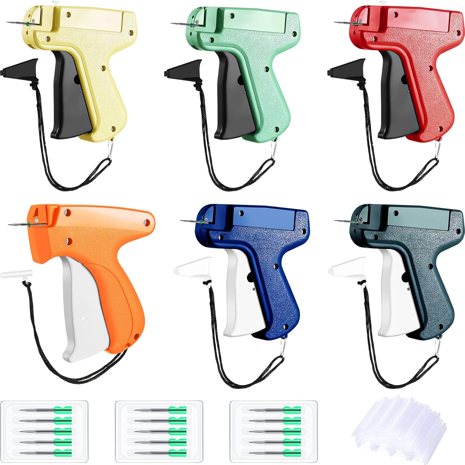 6 Pack Tagging Guns for Clothing Retail Price Tag Attacher Gun Clothing