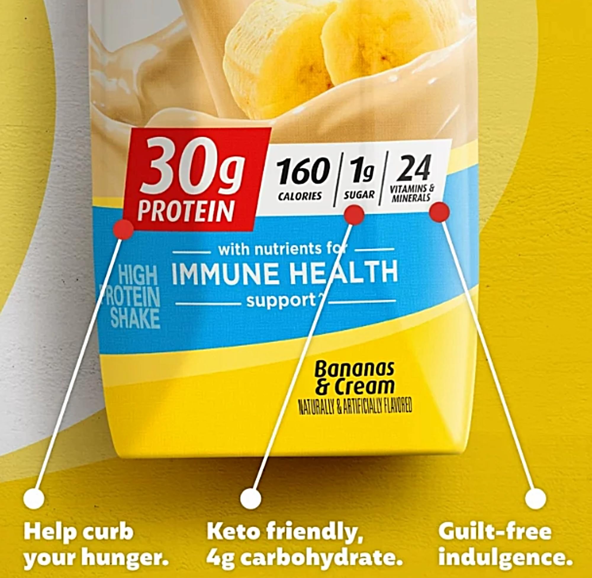 Snapklik.com : Protein Shake Our Premier Bananas And Cream Flavor Has ...