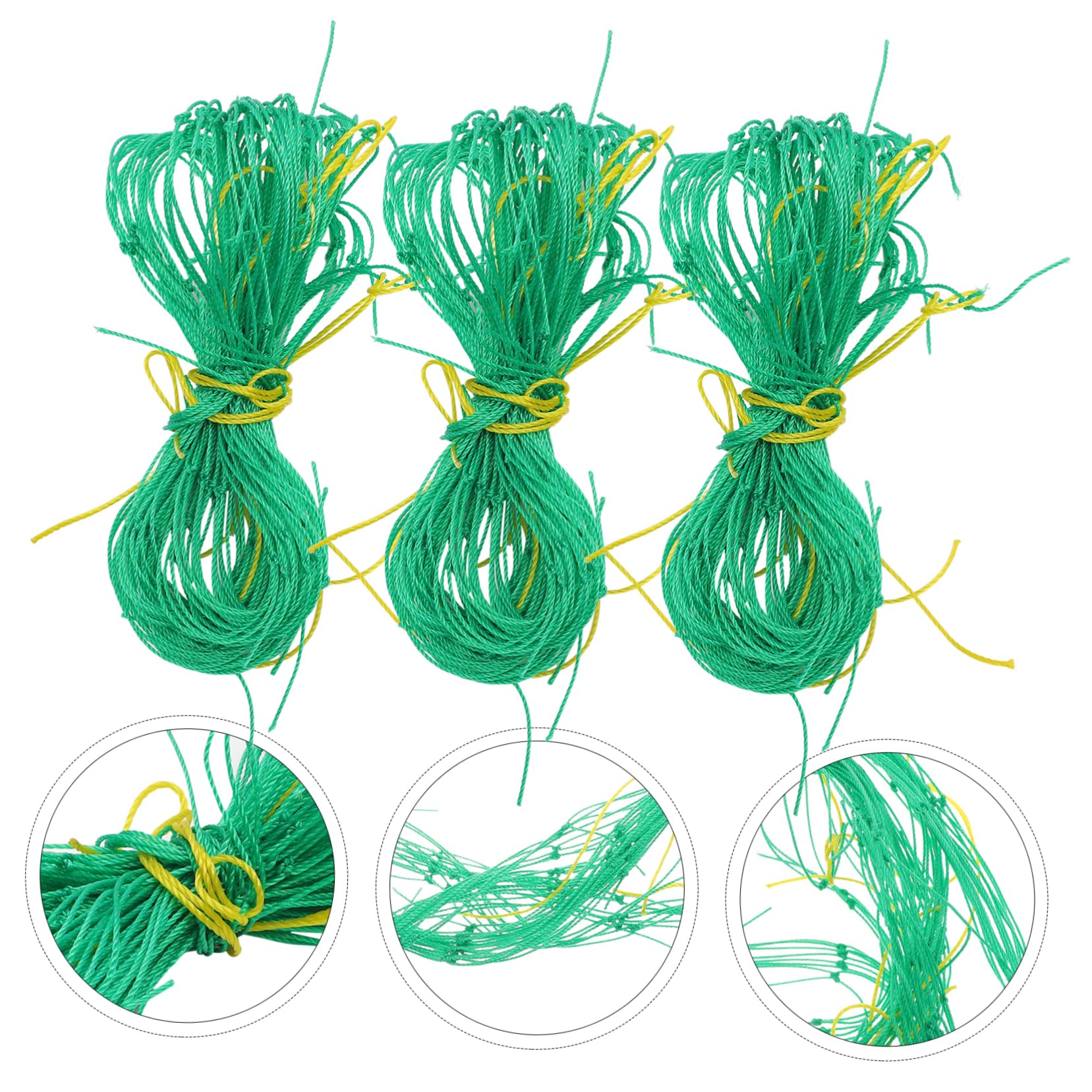 Gartennetz 3 Stück aus Nylon für Gurken und Kürbisranken