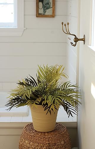 Miniatura 6 de The HC Companies 16 Inch Sedona Round Self Watering Planter - Decorative Lightweight Plastic Plant Pot for Indoor Outdoor Plants Flowers Herbs, Warm