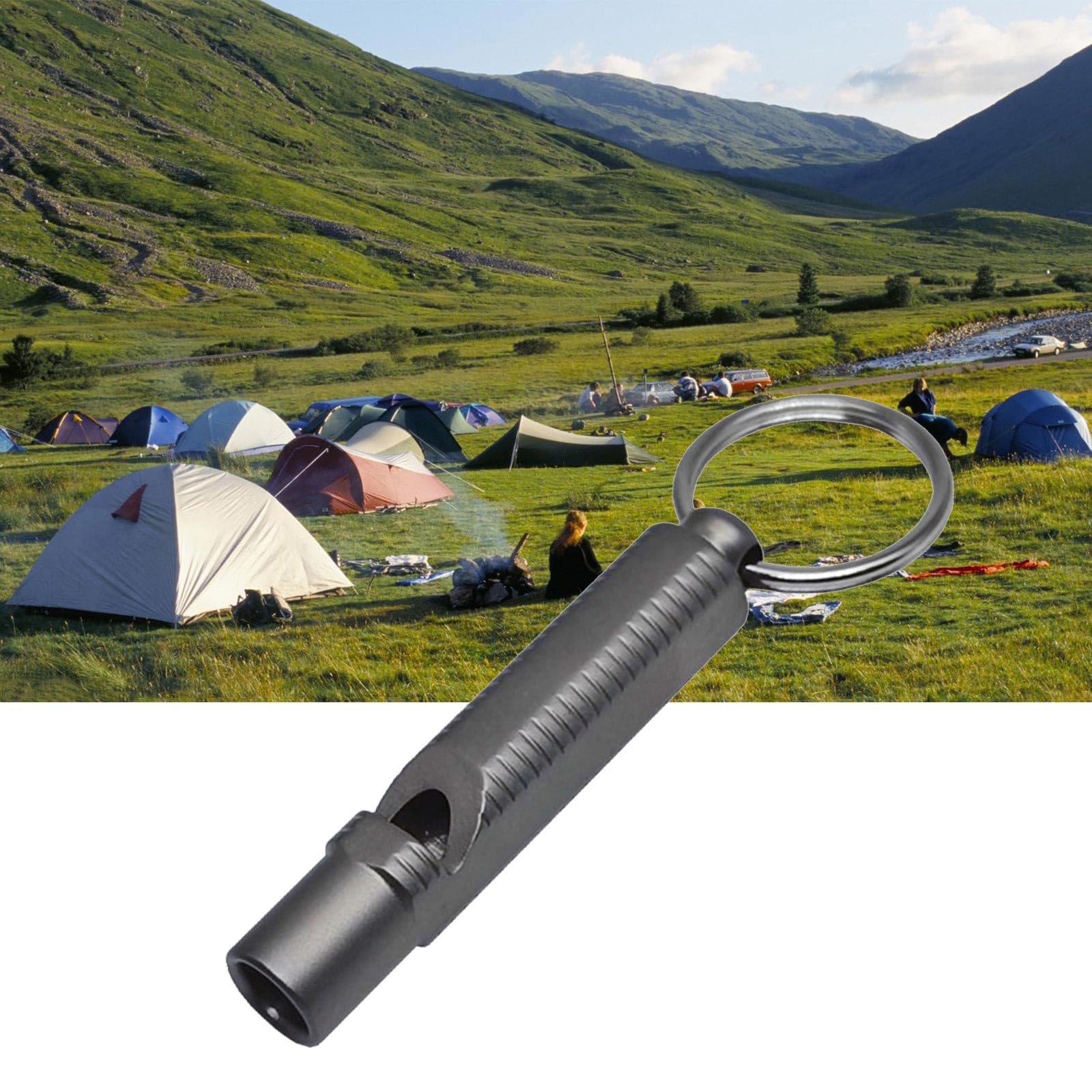 Laikoutd Portable Whistles Louds Whistles with Keyring Whistles for Outdoor Hiking Camping