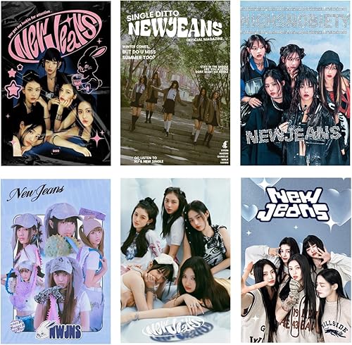 NEZIH Póster de papel para pared, 6 unidades, para decoración estética, decoración de pared, pósteres para habitación, decoración del hogar, imagen,