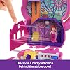 Polly Pocket Dolls and Playset, Pony Rodeo Compact, Travel Toy with 1 Micro Doll, Pet Horses, Food & Fashion Styling Accessories, JCR39