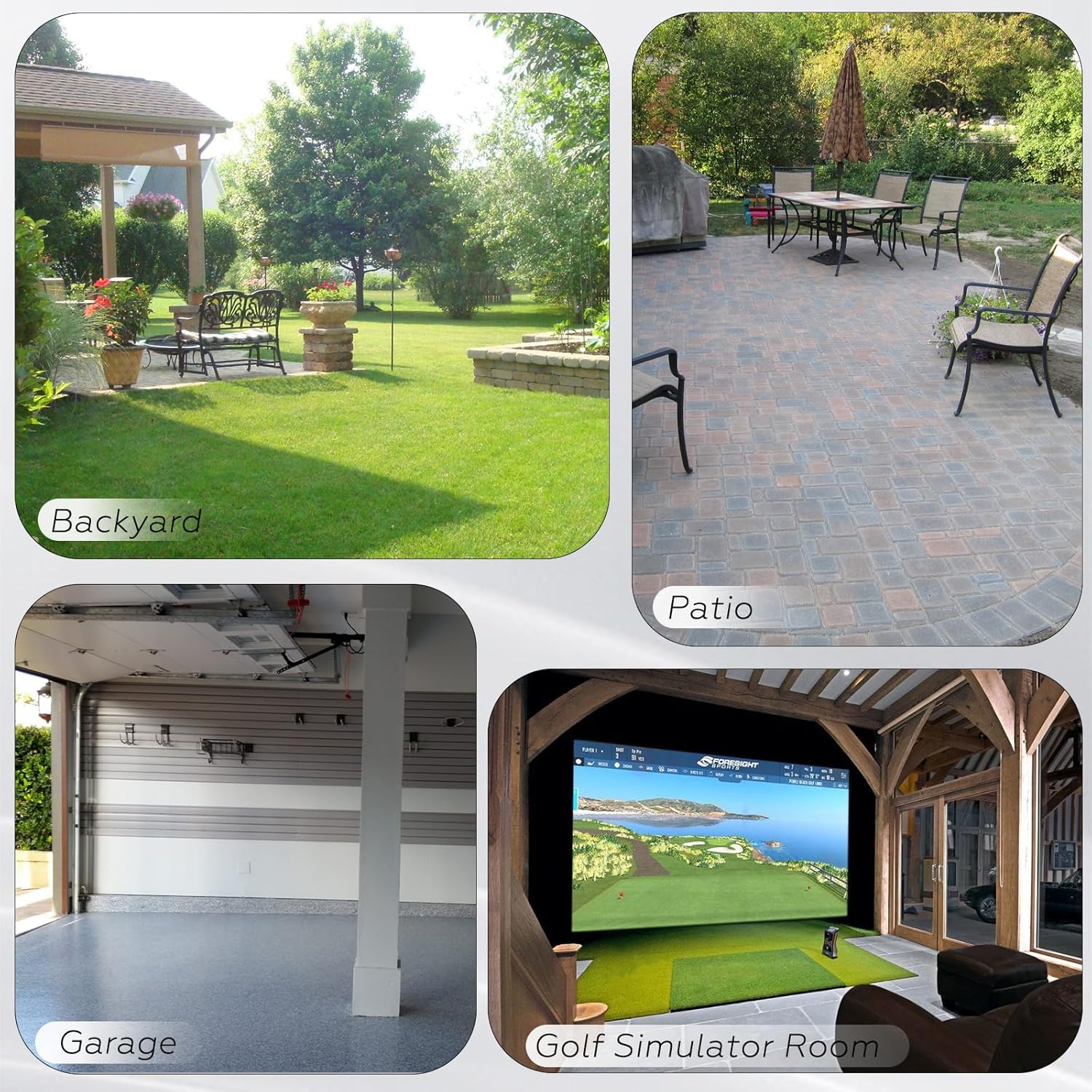 5×4/5×5FT Elite Golf Hitting Mats Professional Golf Mats Practice Outdoor Indoor 𝙬𝙞𝙩𝙝 𝘼𝙪𝙭𝙞𝙡𝙞𝙖𝙧𝙮 𝙡𝙞𝙣𝙚, Golf Driving Turf Grass Matt Simulators for Home with 3 Tees and Tray