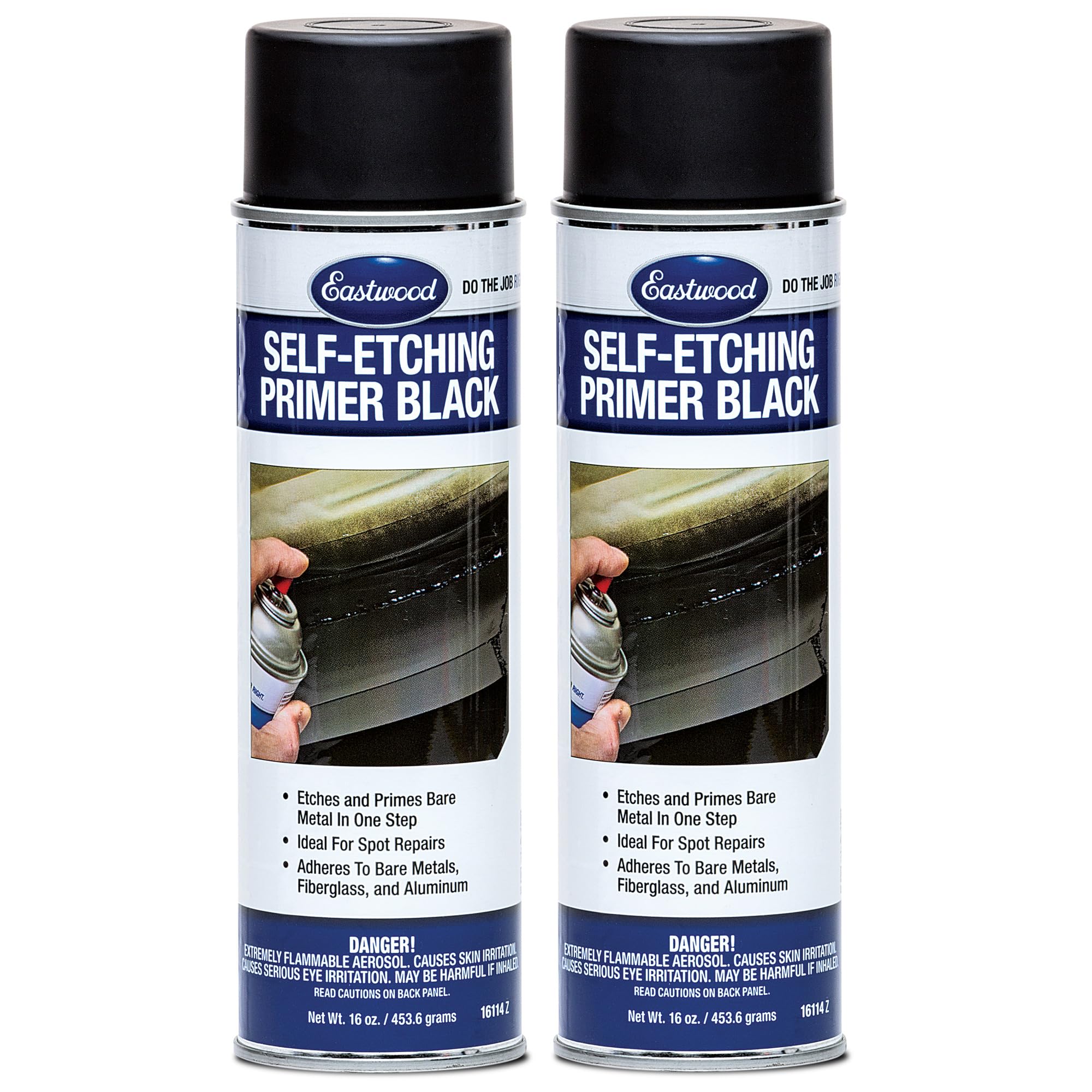 Eastwood Self Etching Primer Spray Paint Aerosol Black 16 oz. | 2 Pack