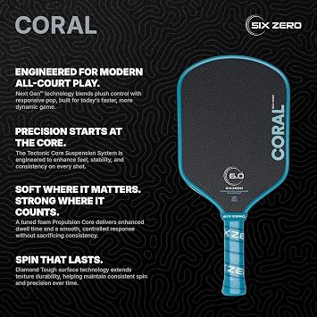 Six Zero Hybrid Pickleball Paddle