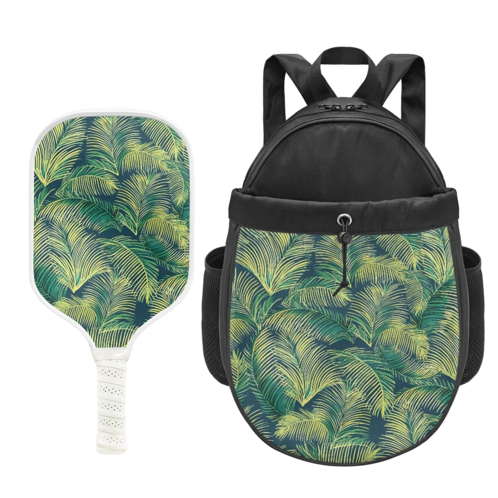 Set di racchette da pickleball 2 in 1 con superficie in fibra di vetro, ideale come regalo per principianti