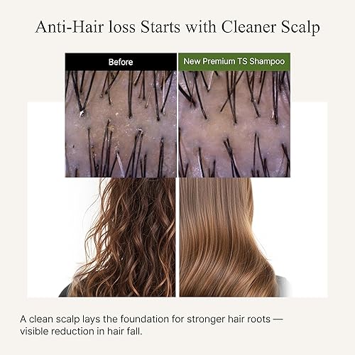 Miniatura 3 de Nuevo Champú TS Premium 17.64 oz  Champú coreano  Anti-Caída del cabello (Champú 17.64 oz)