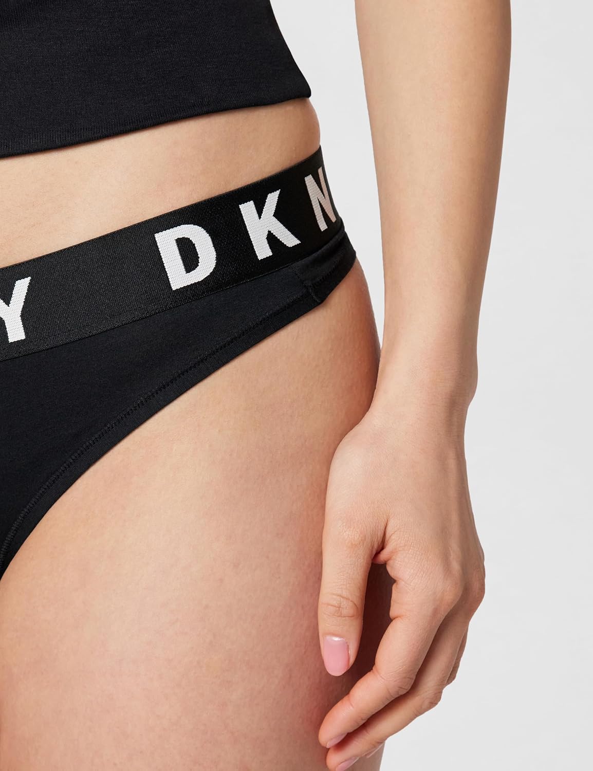 DKNY Women's Cozy Boyfriend Collection Low Rise Thong - Image 4