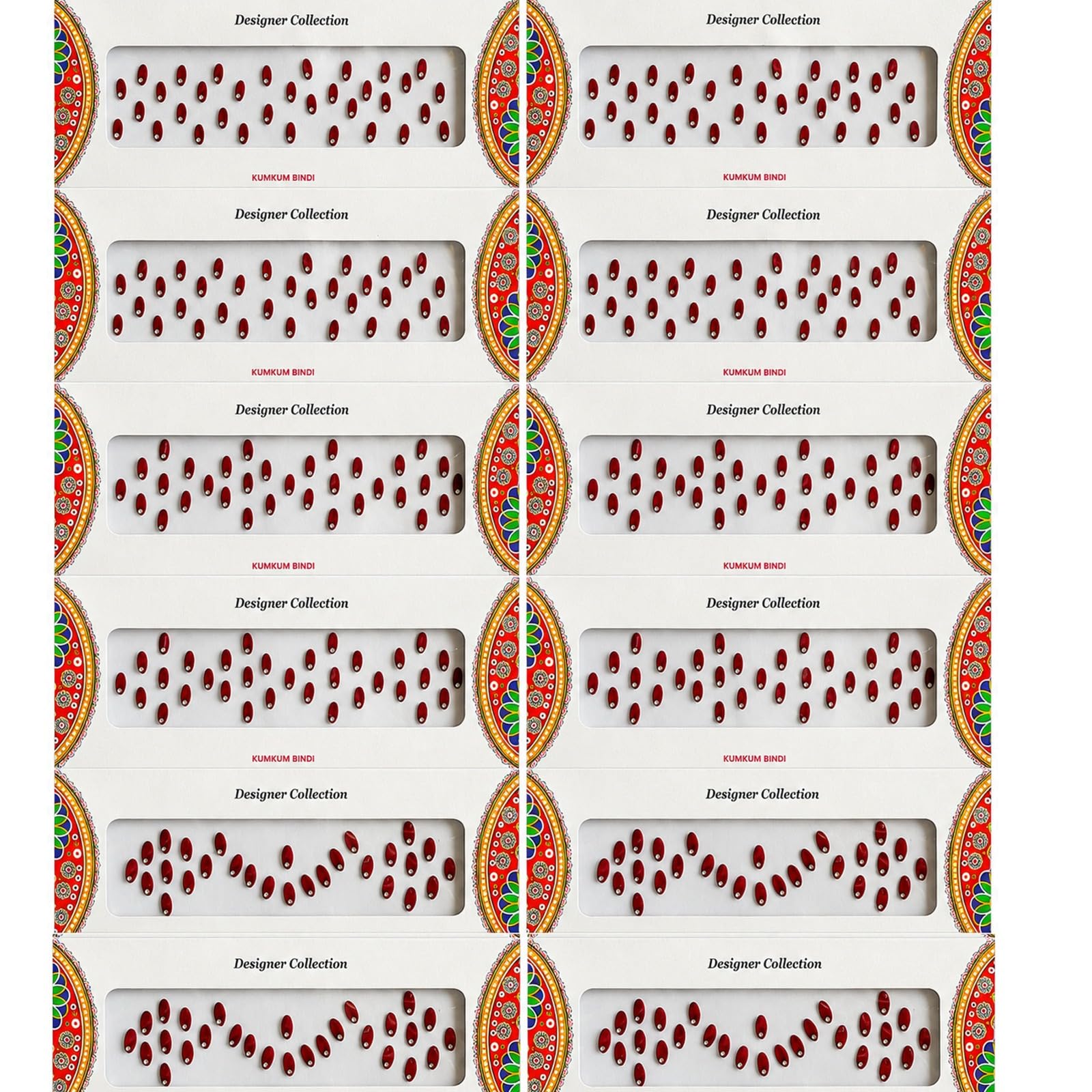 Capsule Oval Shape Velvet Bindis for Women & Girls (Medium)-image-12