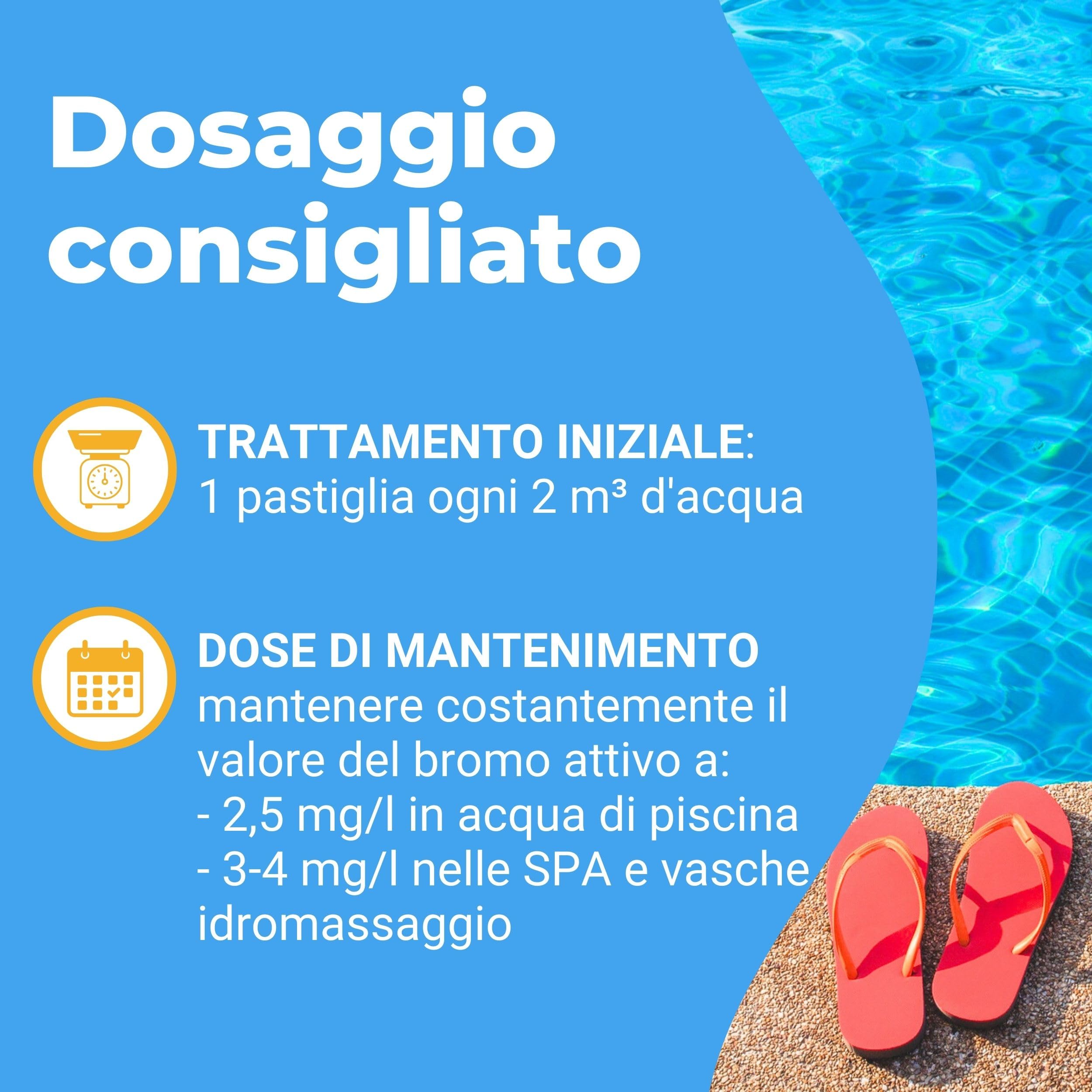 BROMO CLORO in PASTIGLIE 20 gr - confezione da 5 kg